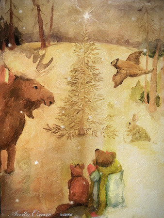 Christmas Image in woods