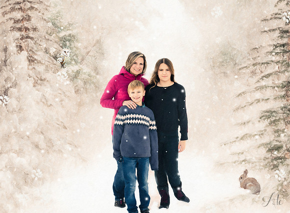 K and kiddos snow compositey