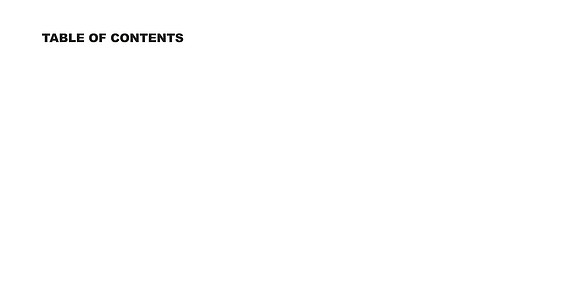 TABLE OF CONTENTS copy