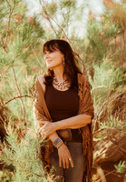 Carol standing in tree